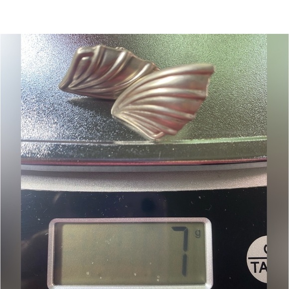 Taxco Bat Wing Sterling Silver Screw Back 1950’s Earrings 7g Miguel Garcia Mark - Picture 5 of 5